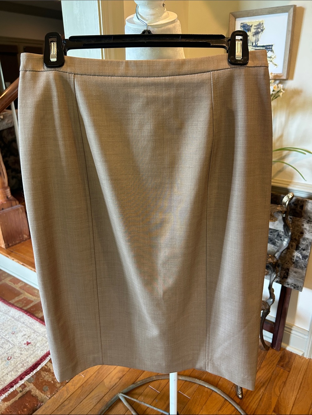 ANTONIO MELANI Tan Pencil Skirt